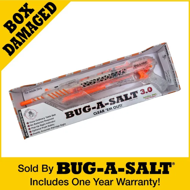 Damaged Box Authentic BUG-A-SALT 3.0 Clear 'Em Out Insect Eradication Gun