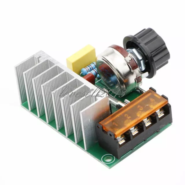 4000W 220V AC SCR Voltage Regulator Dimmer Thermostat Electric Motor Controller