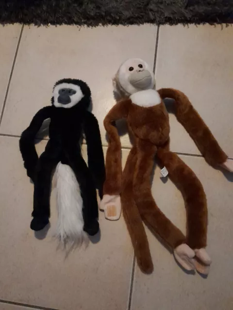 Lot De 2 Peluches Singes - Wild Republic