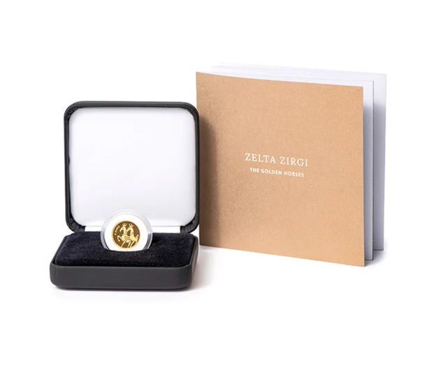Latvia 🇱🇻 2023 Gold 5 Euro Coin The Golden Horses Proof Mythology