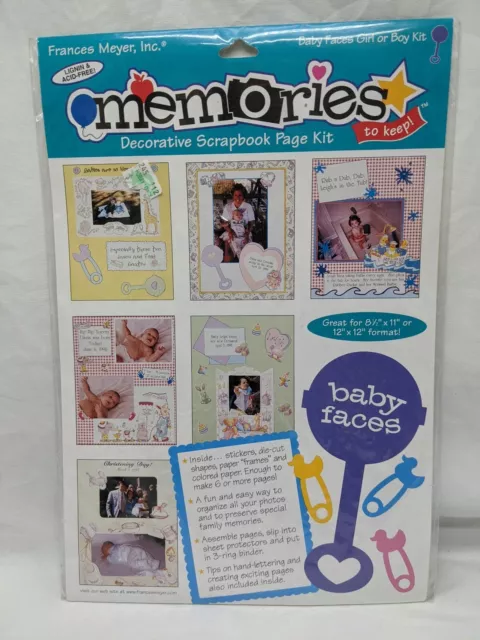 Kit de álbum de recortes Frances Meyer Memories Baby Faces