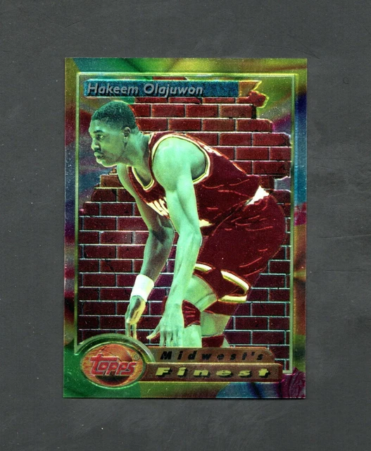 1993-1994 Topps Finest Hakeem Alajuwon #115 ~~ Houston Rockets ~ Mint!