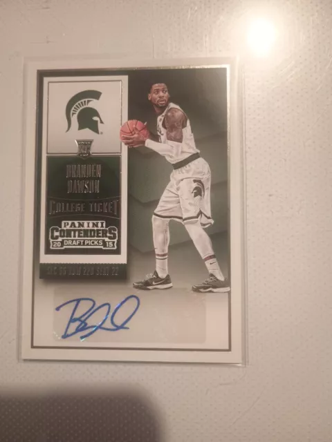2015-16 Panini Contenders Draft Picks College Ticket Auto, Branden Dawson, #126