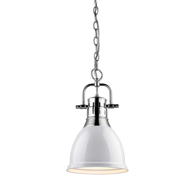 Golden Lighting - One Light Pendant - Duncan - 1 Light Small Pendant with Chain