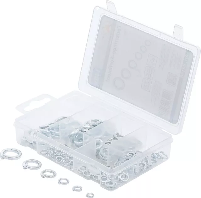 Assortimento anelli a molla fai da te BGS, M4 - M12, 145 pezzi