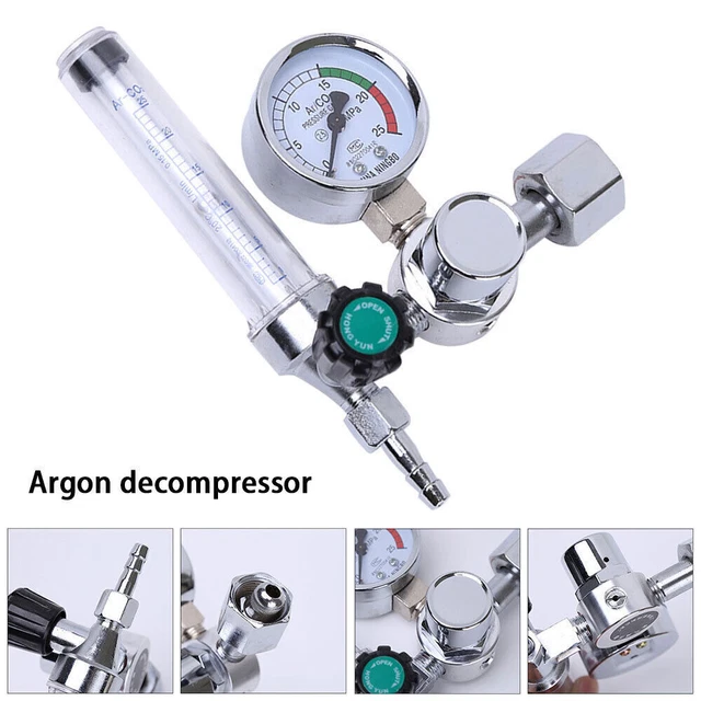 DRUCKMINDERER ARGON SCHUTZGAS Manometer Druckregler MIG TIG