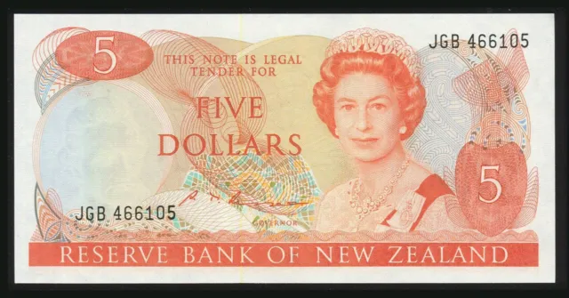 New Zealand - $5 - Russell - JGB466105 - Unc