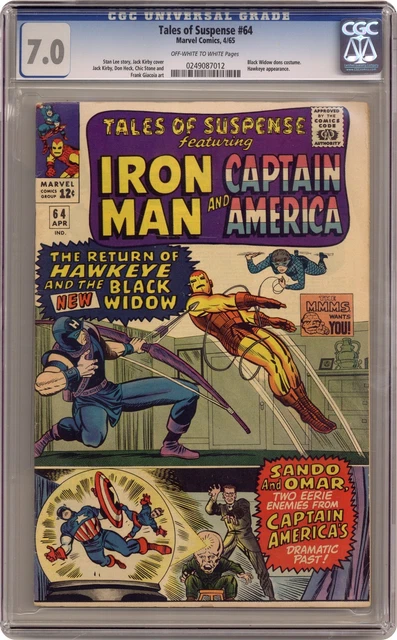 Tales of Suspense #64 CGC 7.0 1965 0249087012 1st app. Black Widow costume