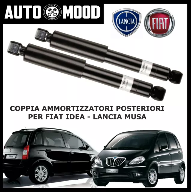 Kit 2 Coppia Ammortizzatori Posteriori A Gas Per Fiat Idea Lancia Musa Ypsilon