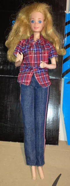 Barbie Fashion Jeans 1981 Superstar blonde vintage bambola doll made Philippines