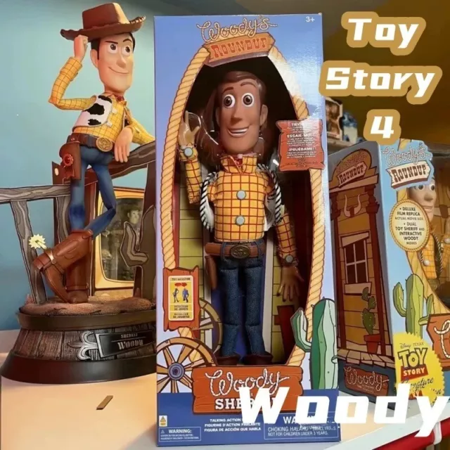 Dis ney Toy Story 4 Anime Figure Talking Woody Action Figures Model Decoration