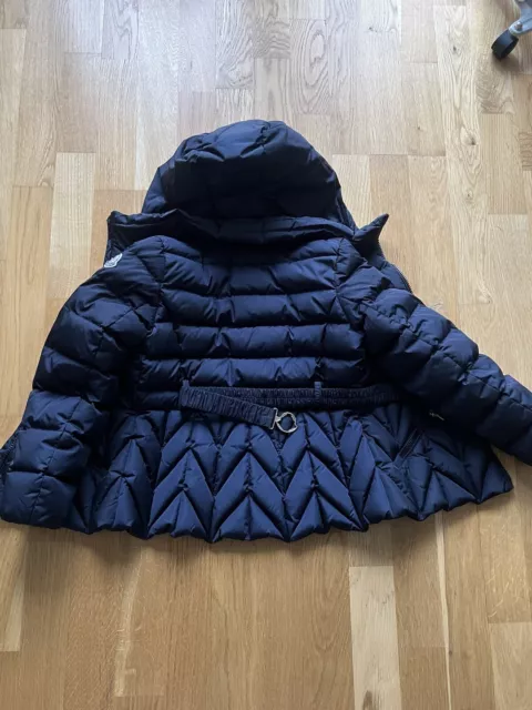 Moncler Cappotto tampone con piumino maggiore blu per ragazze 3