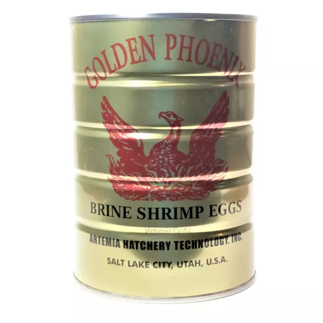 Brine Shrimp Eggs 1-lb Can, Premium Grade 90% Hatch Great Salt Lake Artemia Eggs
