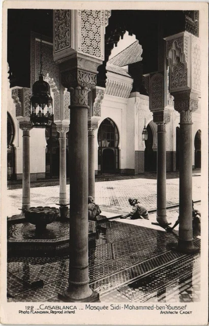 CPA AK CASABLANCA Mosquée Sidi-Mohammed-ben-Youssef MAROC (24498)