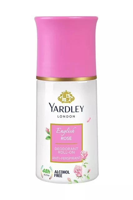 Yardley London English Rose Déodorant anti-transpirant roll-on pour femme 50 ml