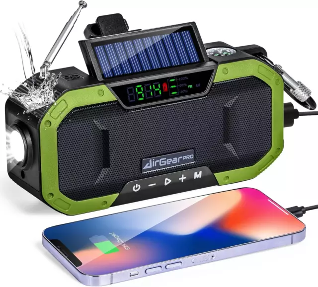 Radio Dynamo Portable De Survie Avec Batterie 5000Mah - Chargeur USB Pour Smartp