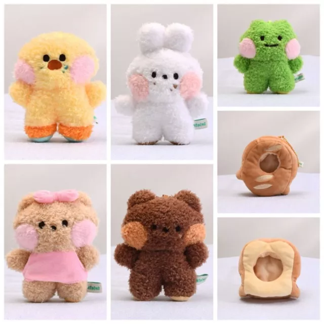 Animal Bread Bear Plush Keychain Frog Bread Plush Keyring  Jewelry Gift 2