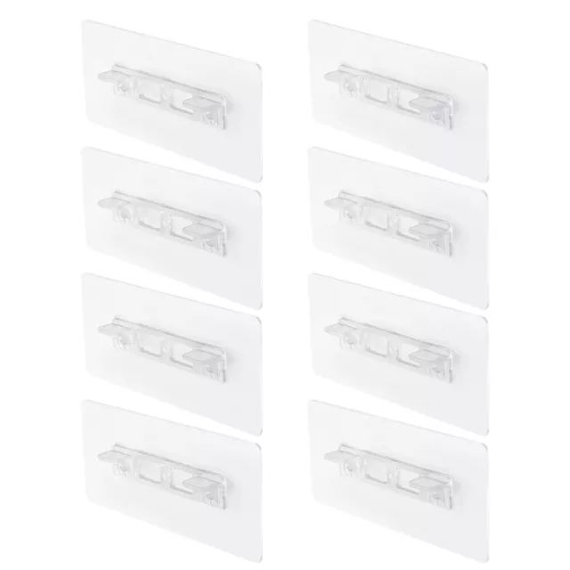 8 piezas soporte de estante PVC clavijas de soporte de gabinete clips gabinetes de metal