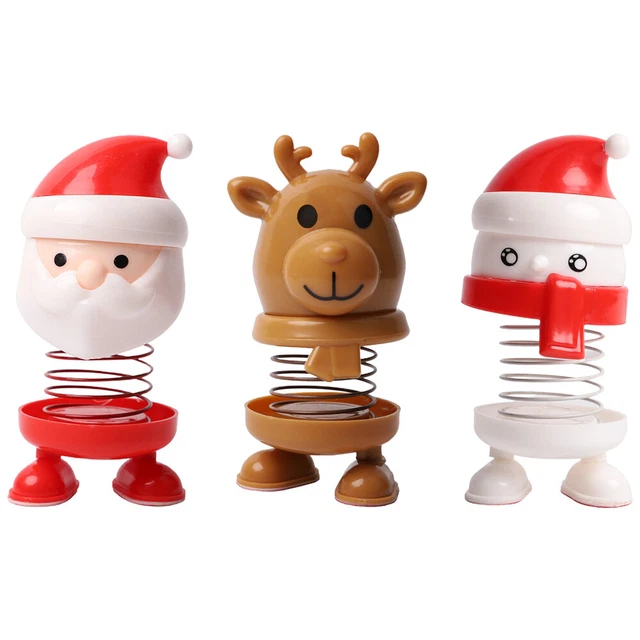 de La Tête de Noël Topper: Bonhomme de Neige Santa Revindeer Figurines Décor