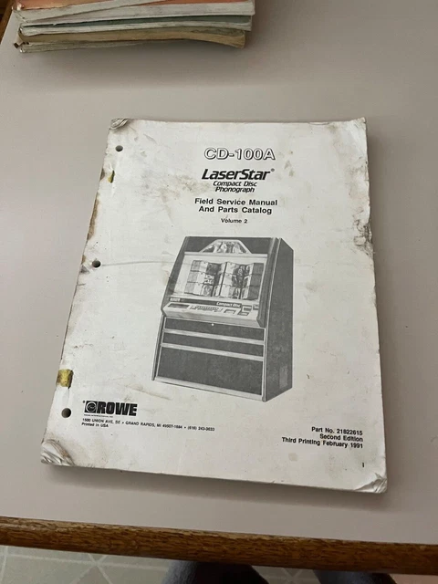 Rowe Laser Star CD 100 A Volume 2 Manual