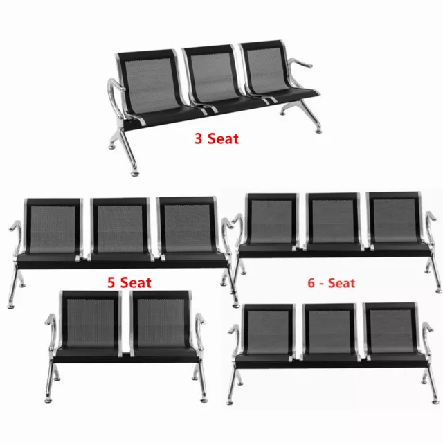 3/5/6-Seat Airport Office Reception Chair Waiting Room Bank Hospital Guest Bench