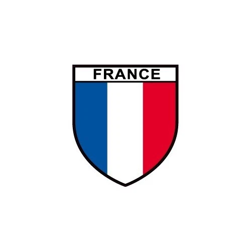 Lot De 4 Autocollants Rayures Drapeau France - Vinyl, Pour Auto, Laptop, Vélo, Moto, Intérieur/extérieur