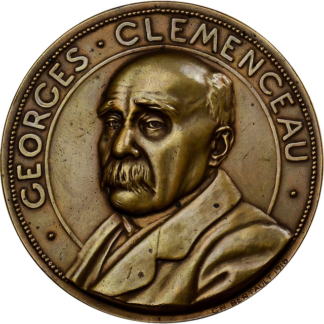 France Medal Ferdinand Foch Maréchal de France 1919 Bronze Niclausse