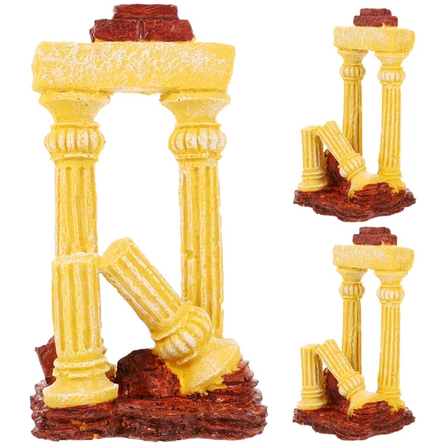 Aquarium Fish Shelter Roman Column Decoration Absorbent Stone