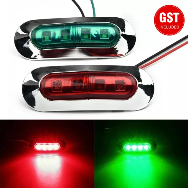 LED Signal Navigation Lights Strip Port Starboard Marine Boat Sidelight Combinat