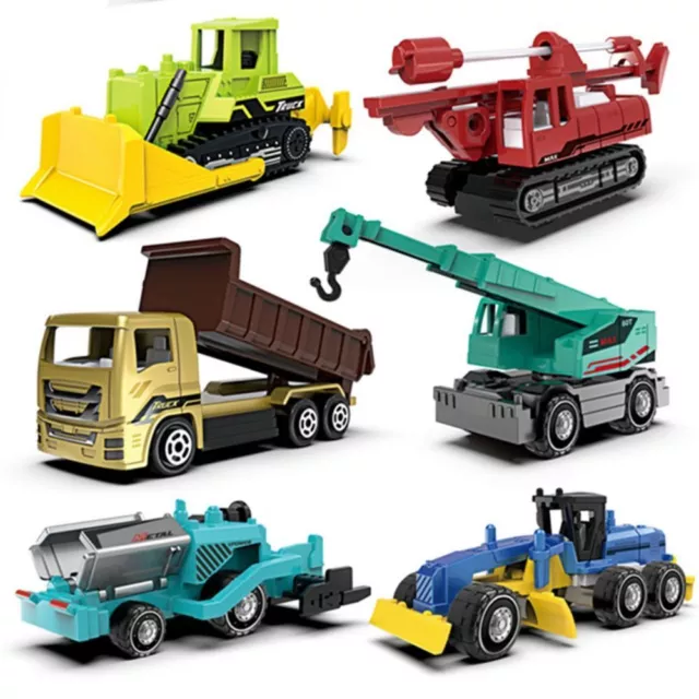 Vehicle Set Alloy Car Models Inertial Sliding Engineering Car Set Forklift Toy