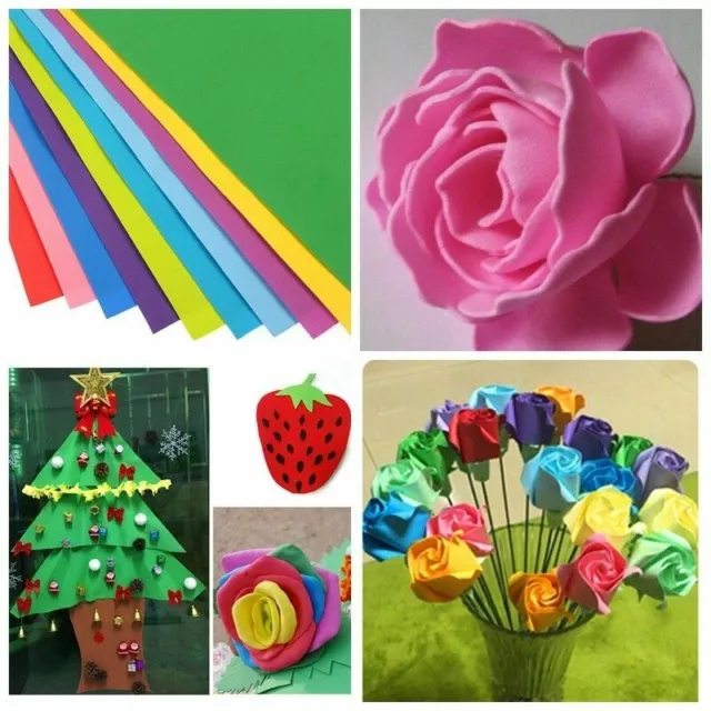 10x Schaumpapier Schwamm Material Spaß Kind Handarbeit Kunst zum Selbermachen Blume 50*50 cm sicher zu Hause 2