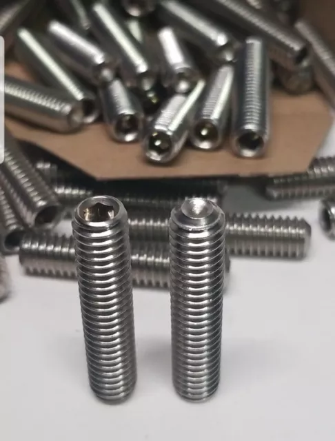 1/4-20 x 1-3/4" Socket Set Screws(25), 18-8 STAINLESS  Cup Pt. Quality HARDWARE.