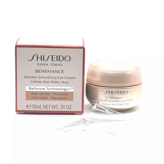 Shiseido Benefiance Wrinkle Smoothing Eye Cream 15ml / 0.51 oz NIB