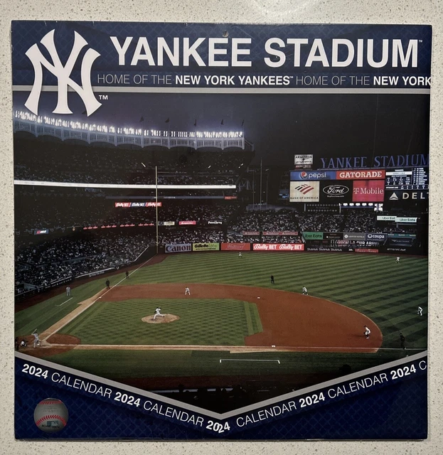 NEW YORK YANKEES 2024 Yankee Stadium Wall Calendar 17.99 PicClick