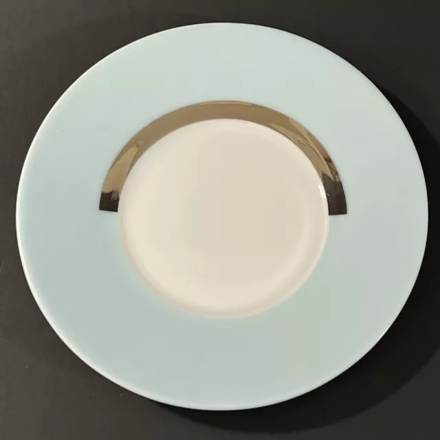 Bernardaud Limoges France FUSION Light Blue Platinum White Saucer Replacement