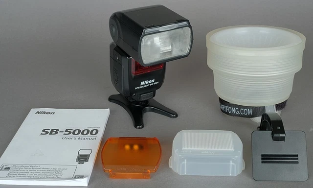 EX++ Nikon Speedlight SB 5000 SB5000 TTL Bounce Swivel Zoom Flash w/Gary Fong