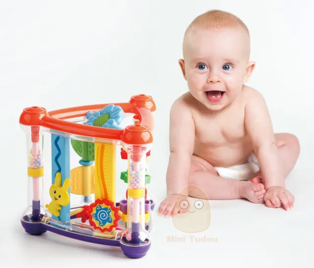Activity Triangle Educational Cube Baby Sensory Development Toy Motor Skill Play