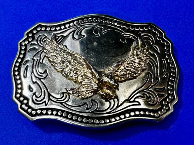 Majestic Flying Hunting Patriotic American Eagle Vintage Ornate Belt Buckle