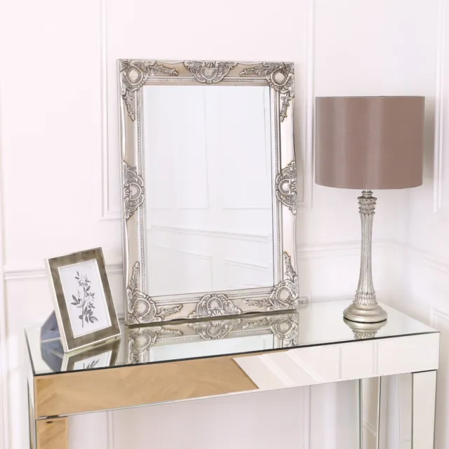 Select Mirrors Haywood Wall Mounted Mirror Hallway Bedroom - 50x70cm - Champagne