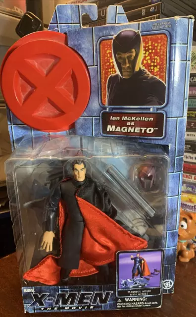 2000 Marvel Toy Biz X-Men The Movie MAGNETO 6" Action FIgure #49258, New in box