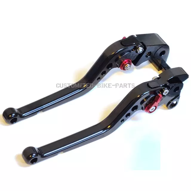 Long Black Adjustable Brake & Clutch Lever Set - Honda CB1000R 2008-2016