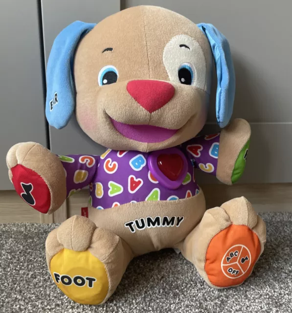 Fisher Price Laugh & Learn Puppy - Vintage 2007 - Sensory baby toy Plays music