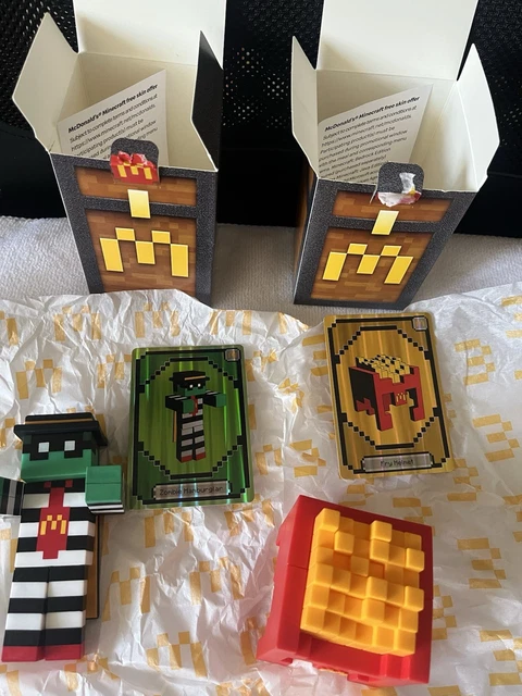 MCDONALD’S 2025 Minecraft Hamburglar Toy with Code+ Fry Helmet with ...