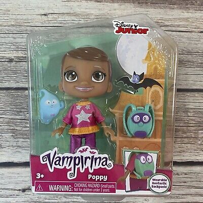 Disney Junior Vampirina 5” Poppy Doll & Bootastic Backpack