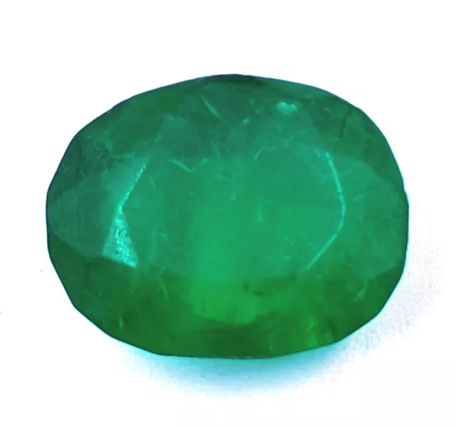 17.15Ct Gemstone Natural Green Emerald Certified Oval Gems Cut From Colombia MAS 3