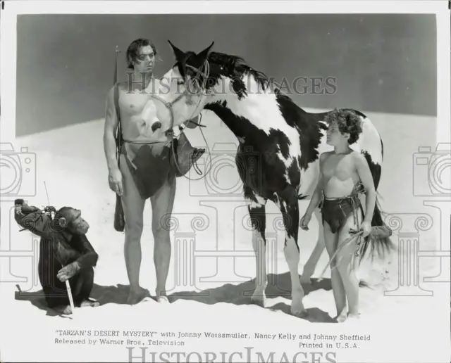 1991 Press Photo Johnny Weissmuller in "Tarzan's Tarzan's Desert Mystery"