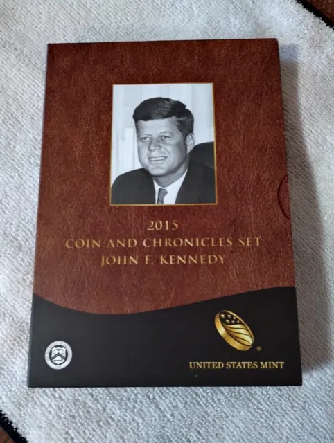 2015 JOHN F. KENNEDY Coin and Chronicles Set OGP 999 Silver Medal & Rev Proof $