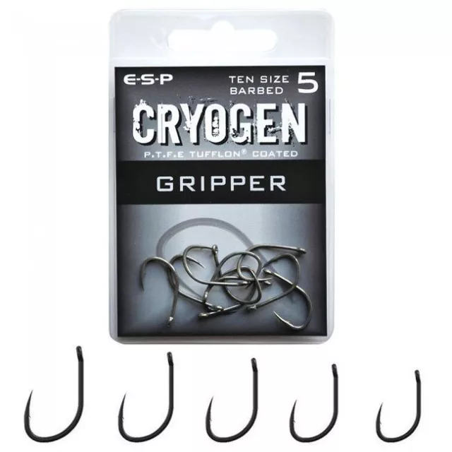 ESP GRIPPER Cryogen Carp Hooks Barbed/Barbless  *ALL SIZES* *PAY 1 POST*