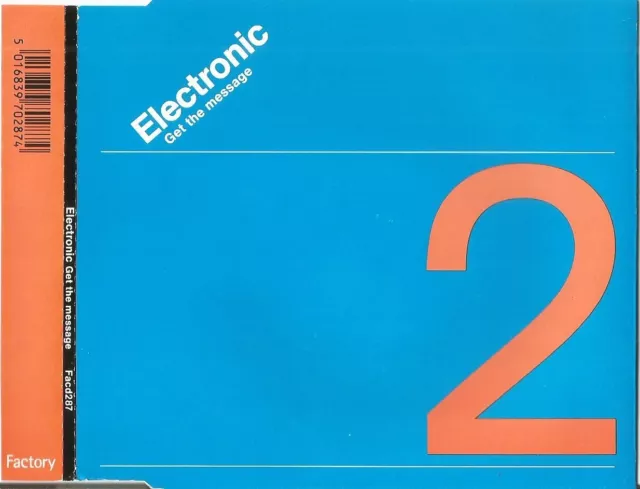 Electronic - Get The Message (2-Track CD Single 1991)