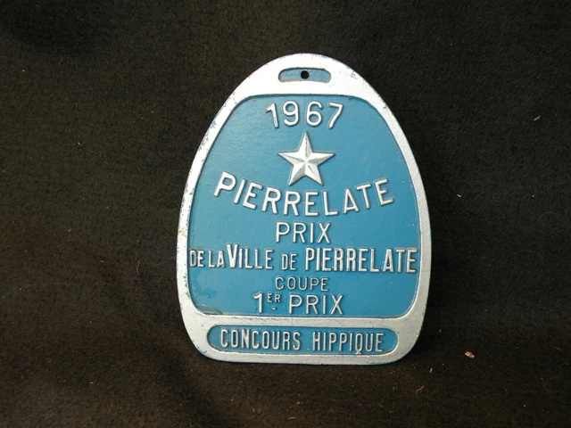Plaque Concours Hippique – Prix De La Ville D'Annecy – 1973 – Vintage